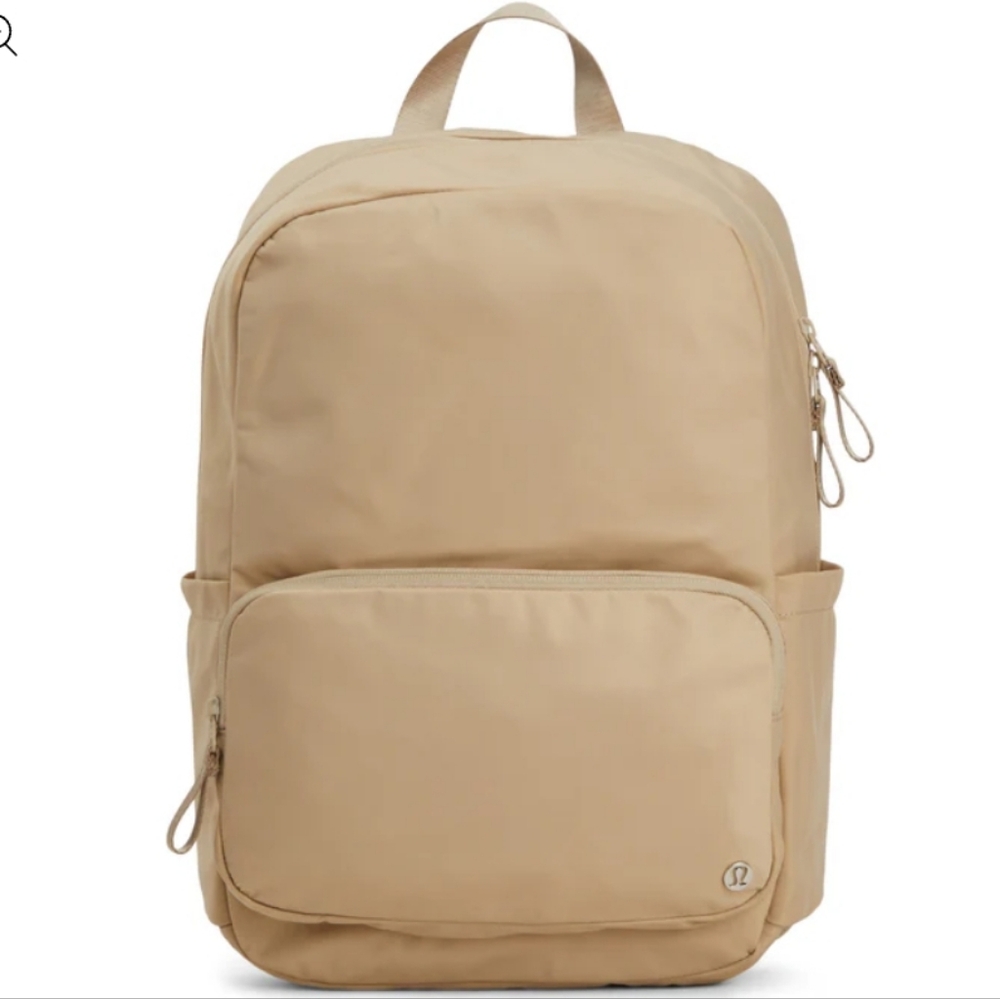 Lululemon Everywhere Backpack 22L with Laptop Sleeve Trench Tan Beige Color